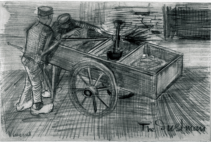  文森特·威廉·梵高  Vincent Willen Van Gogh —— 清洁工(1883)